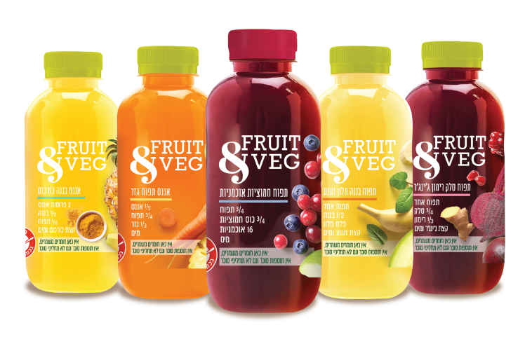 Fruit&Veg מיץ ירקות ופירות ללא תוספת סוכר. מחיר מומלץ 7.50 שקלים (צילום: סטודיו יפאורה)
