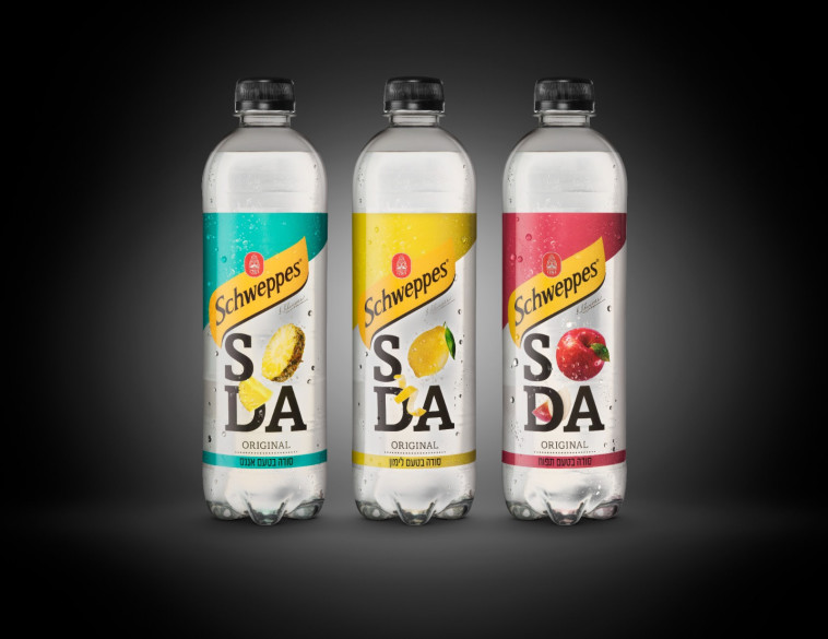 שוופס סודה בטעמים תפוח, לימון ואננס. מחיר מומלץ 12 שקלים