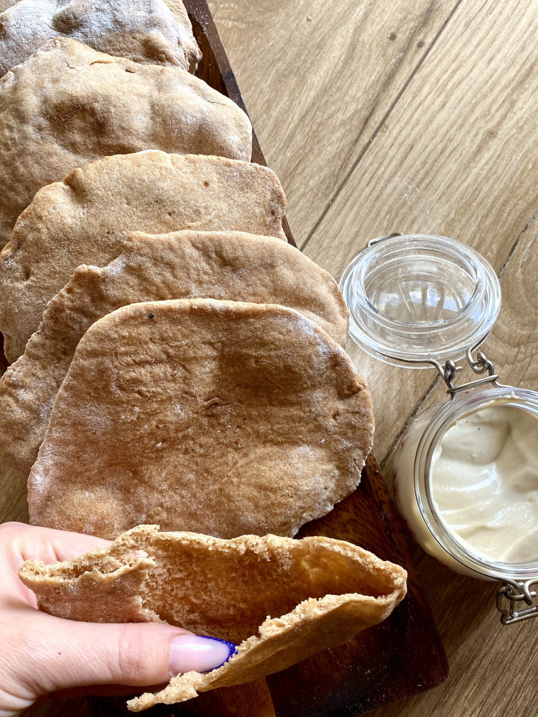 פיתות ביתיות דלות בקלוריות