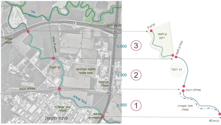 העבודות בנחל שילה יחולקו לשלושה מקטעים