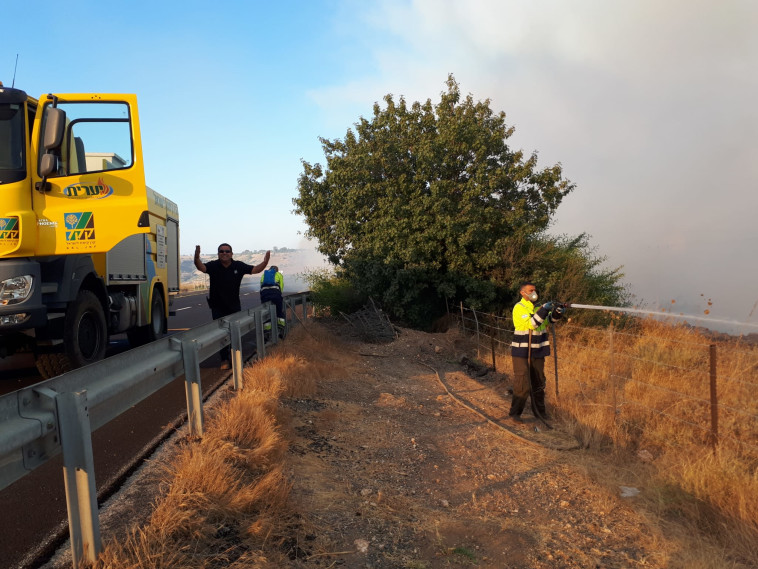 השריפה בדרום הגולן