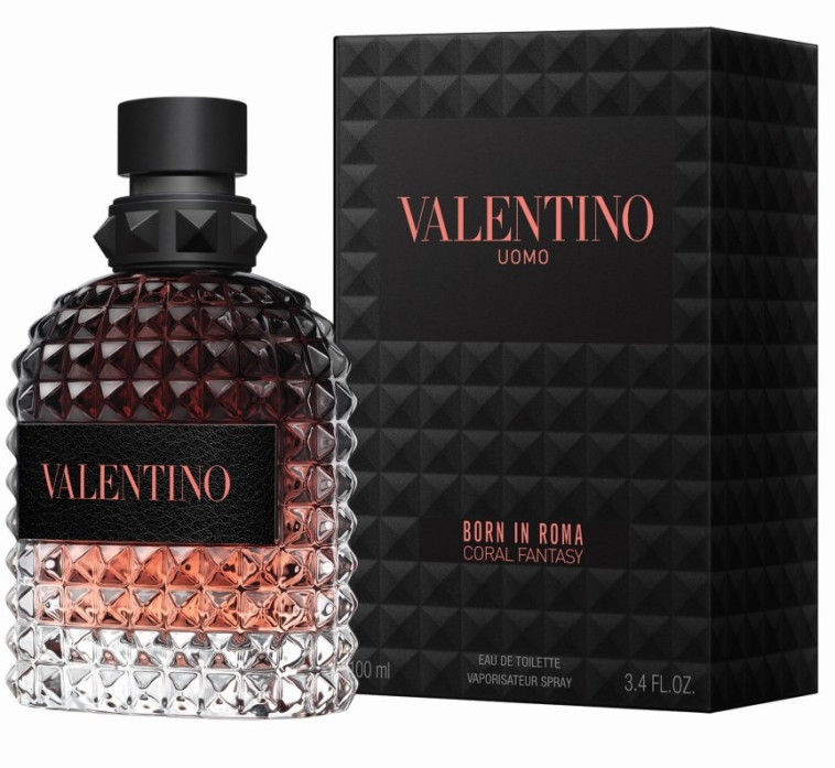 בושם לגבר BORN IN ROMA CORAL FANTAZY, ולנטינו