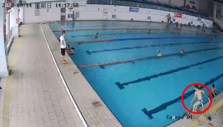 התיעוד המזעזע ממצלמות האבטחה של הבריכה הציבורית