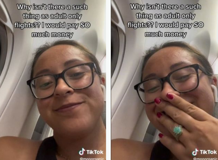 בראיין, טסה שלוש שעות בזמן שילד שישב מאחוריה בכה ללא הפסקה ובעט במשענת המושב שלה