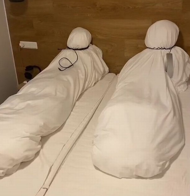 ''כך אנו משאירים את החדר כשאנחנו עוזבים את המלון''