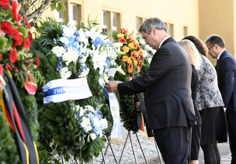 טקס הזיכרון לטבח הספורטאים במינכן (צילום: Thomas KIENZLE / AFP)