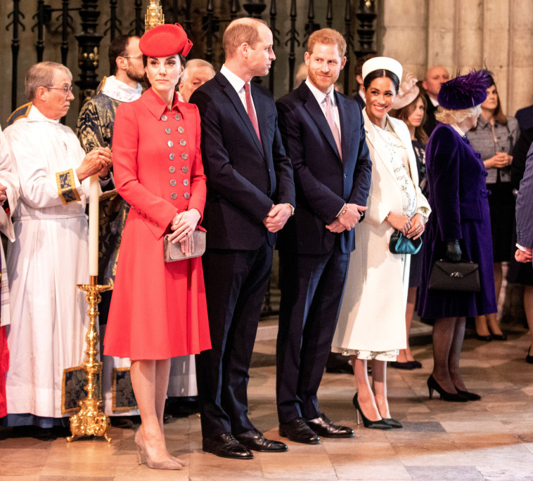 הנסיך הארי, הנסיך וויליאם, ונשותיהם, שנת 2019 (צילום: רויטרס)
