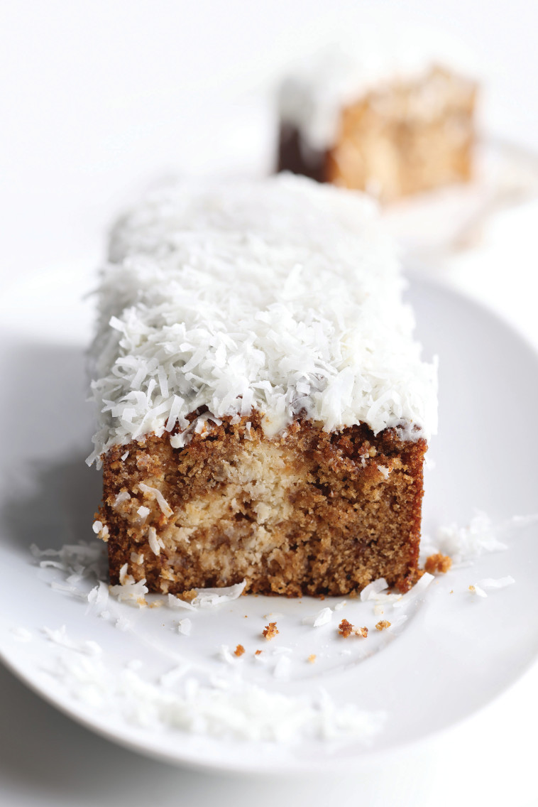 White chocolate coconut honey cake (photo: Ronen Mangan)