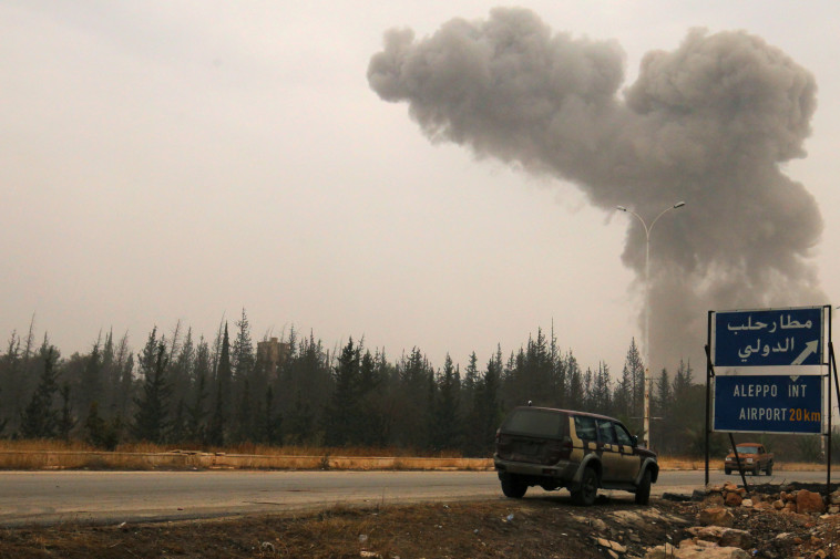 Attack near the airport in Aleppo, Syria (Photo: REUTERS/Ammar Abdullah)