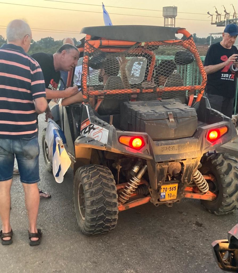 זירת האירוע בהוד השרון