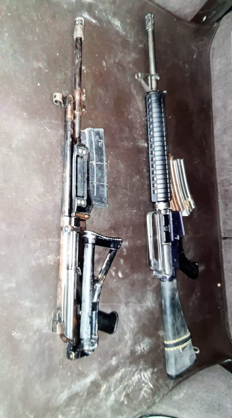 כלי הנשק שנתפסו