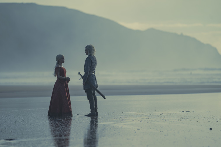 הנסיכה ראינייריה וליינור ואלריון, מתוך ''בית הדרקון'' (צילום: Ollie Upton/HBO, באדיבות yes)