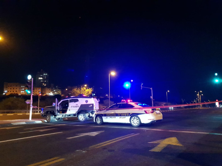 זירת הפיגוע סמוך למודיעין