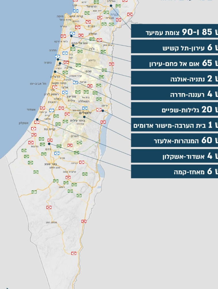 העומסים הצפויים בערב החג
