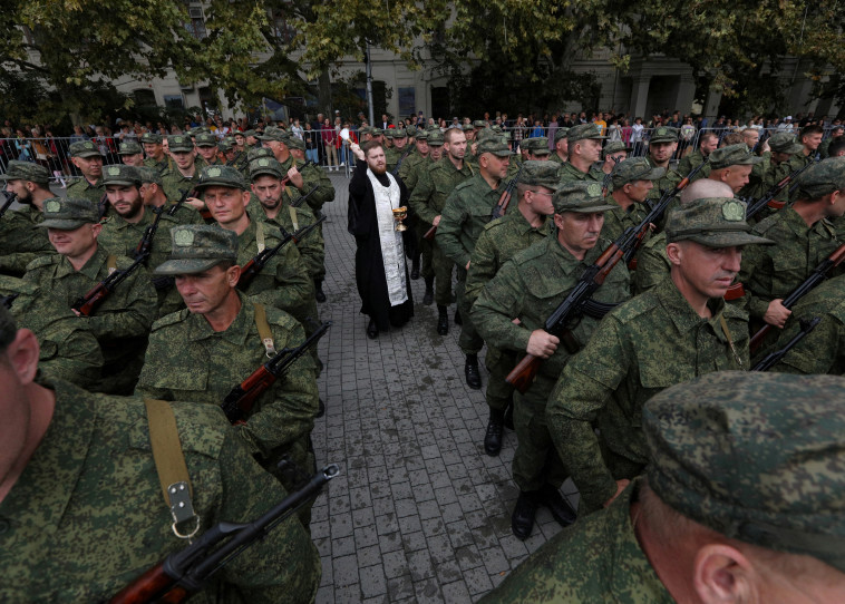 כוחות מילואים רוסיים (צילום: רויטרס)