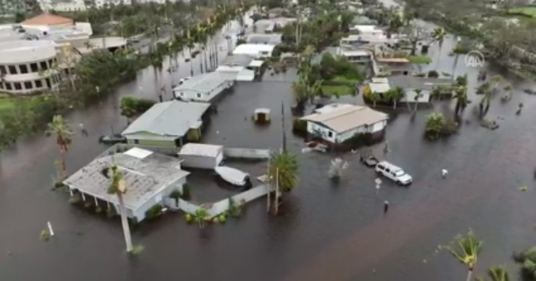 שטפונות בפלורידה אחרי הוריקן איאן (צילום: צילום מסך רויטרס)
