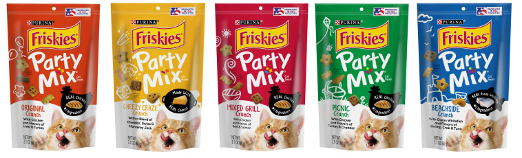 חטיפים מפנקים לחתולים של פורינה. פריסקיז פרטי מיקס 