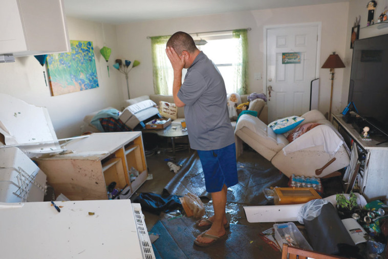 הנזק שהותיר הוריקן איאן בפלורידה (צילום: Joe Raedle/GettyImages)