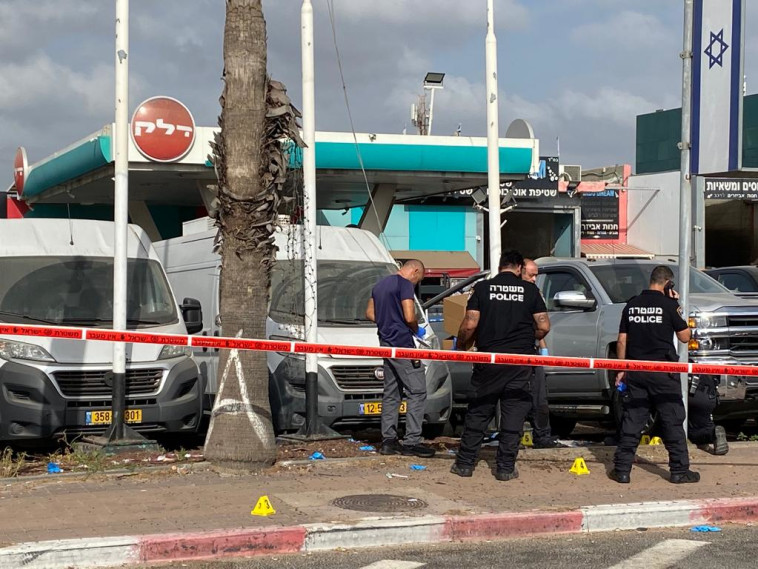 זירת החיסול של בני שלמה בתחנת הדלק באזור