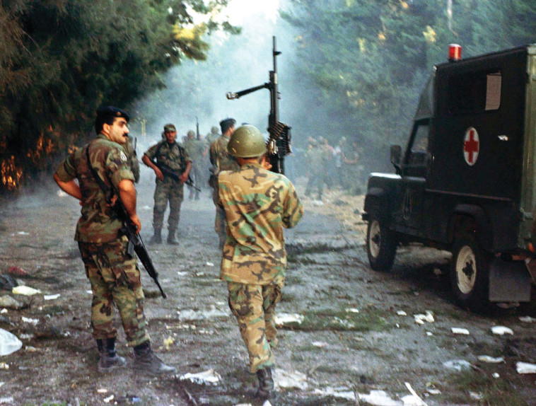 אסון השייטת בלבנון, זירת ההתקלות