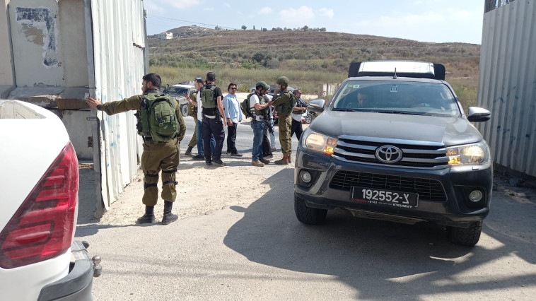 זירת הפיגוע סמוך לשבי שומרון