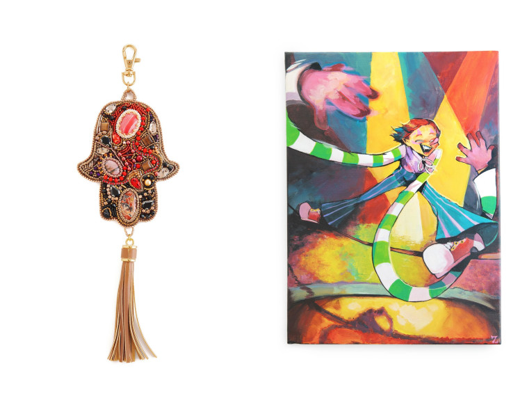 תערוכת ציורים וחרוזים בגלריית יונטי ארט