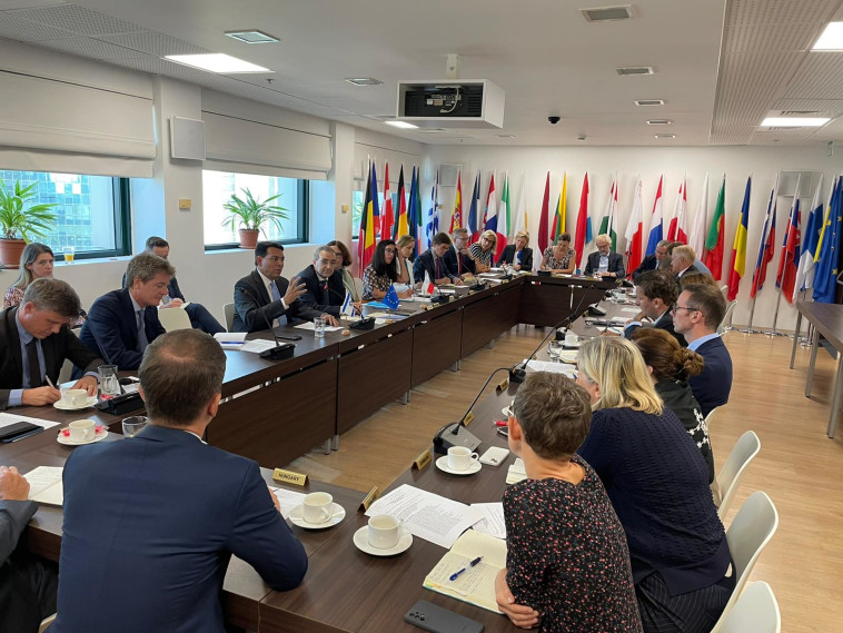 דנון בפגישתו עם שגרירי האיחוד האירופי בישראל