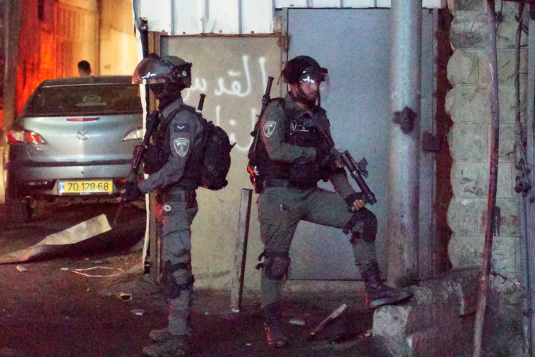 כוחות הביטחון בירושלים (צילום: דוברות המשטרה)