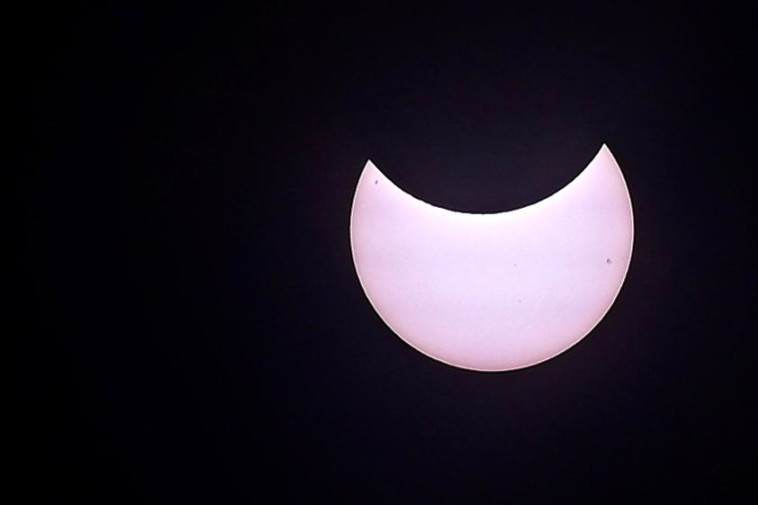 ליקוי החמה כפי שנראה מישראל