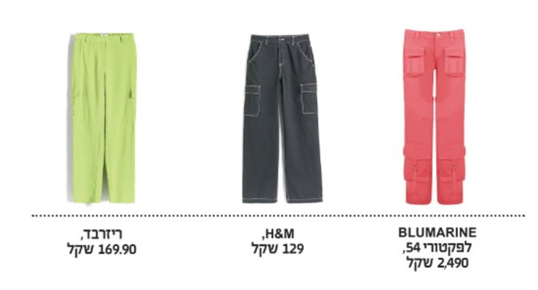 FACTORY54, pantalón 129 NIS, modelo pantalón precio 169,90 NIS (Foto: Assaf Levy, Yachats, Hans y Mauritz)