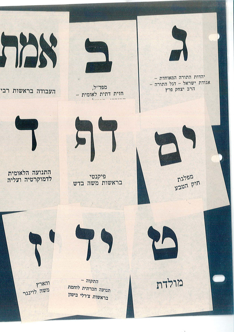 אוסף פתקי הבחירות של שאול לדני