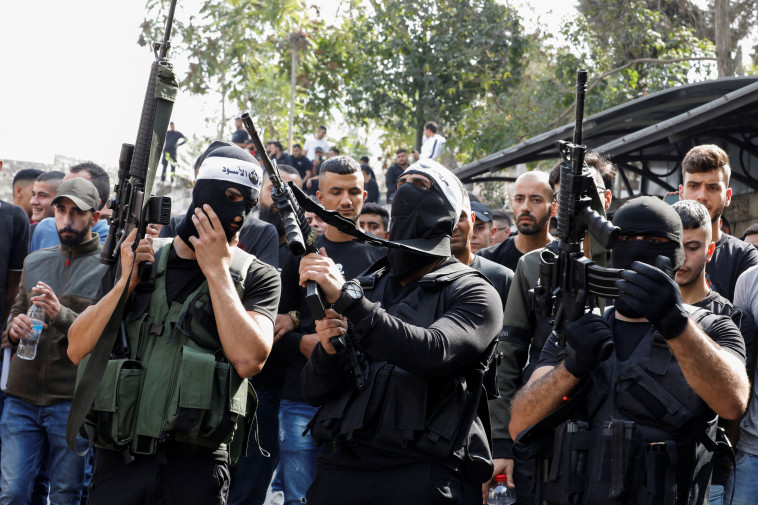 ארגון הטרור גוב האריות (צילום:  REUTERS/Raneen Sawafa)