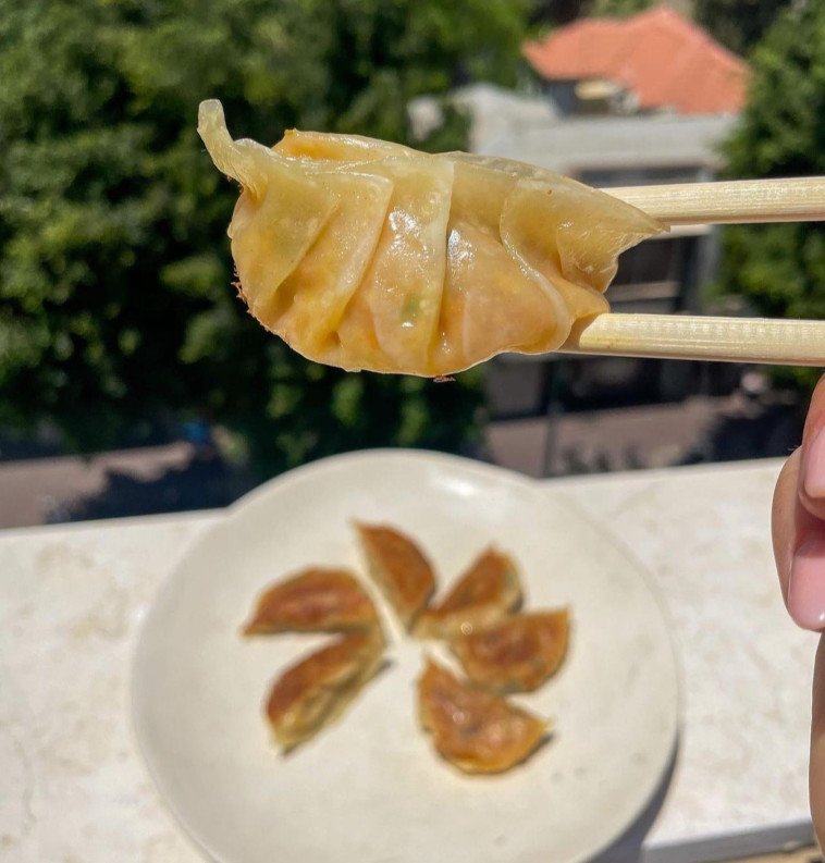 דוכן גיוזות בקניון TLV