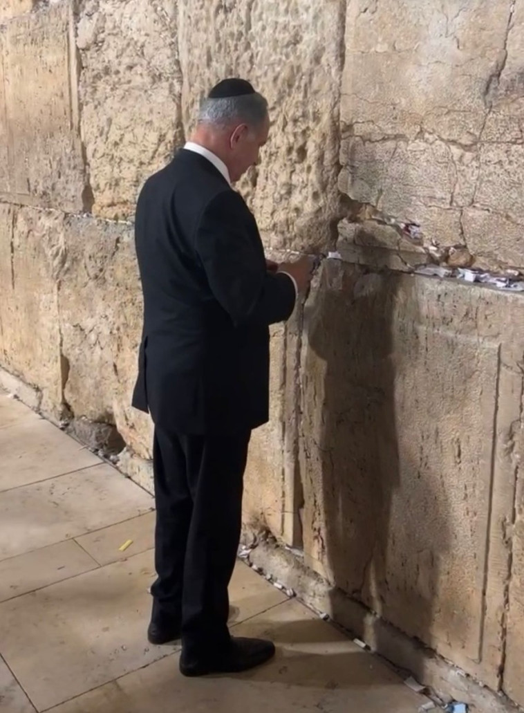 נתניהו בכותל
