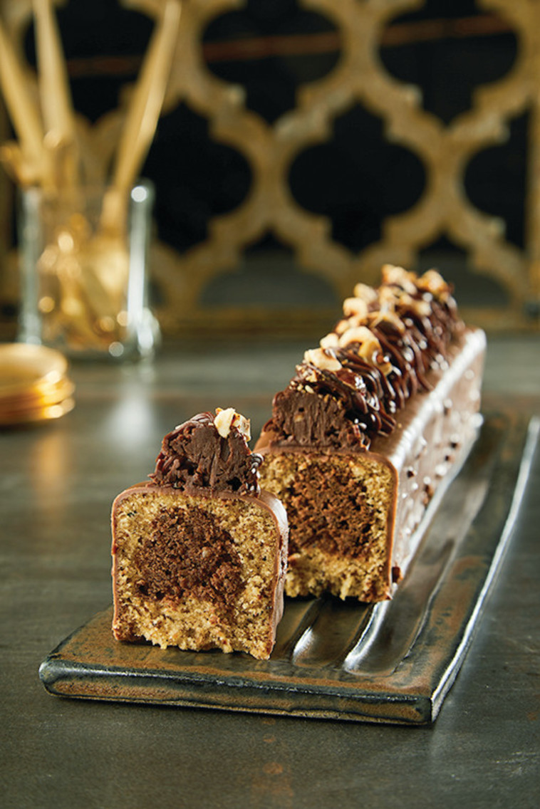 עוגת שיש שוקולד אגוזי לוז