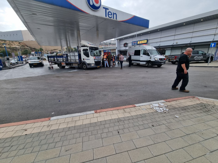 זירת פיגוע הדקירה באזור התעשייה באריאל