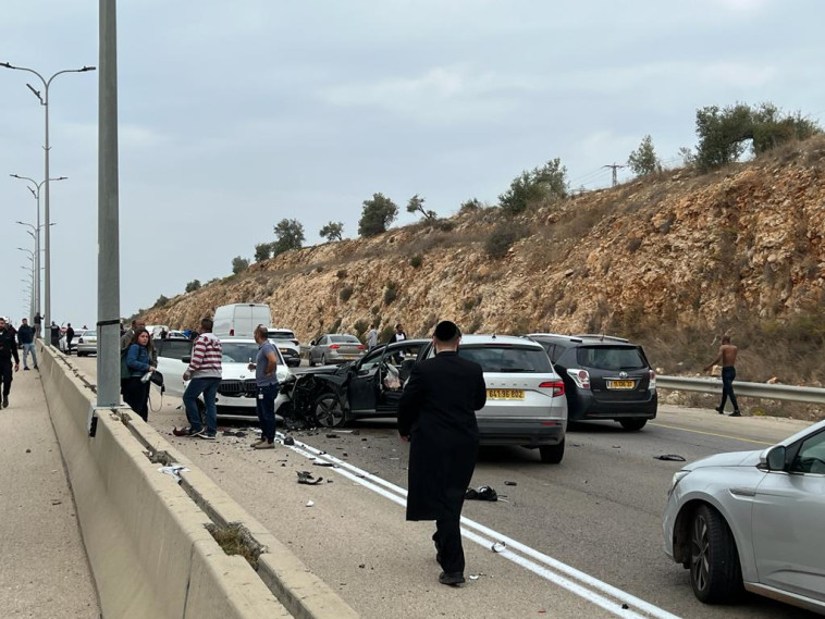 זירת הפיגוע סמוך לאריאל