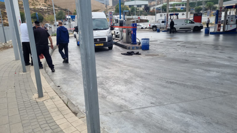 תחנת הדלק בה אירע הפיגוע (צילום: ישראל TPS)