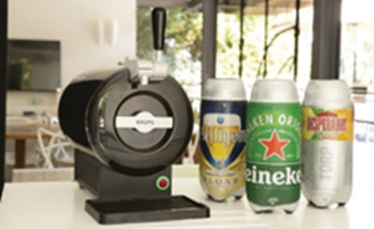 מכשיר ביתי למזיגת בירה טריה מהחבית 