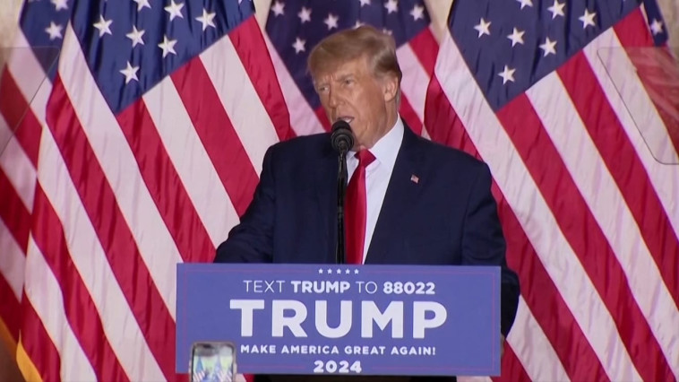 דונלד טראמפ הכריז על התמודדות בבחירות 2024