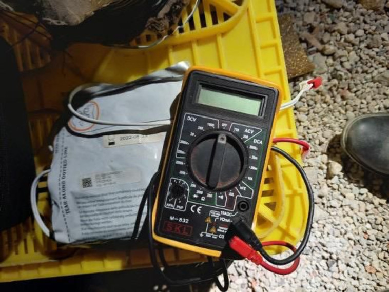 המטען שנמצא אצל תושב רפיח