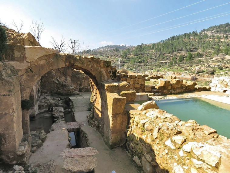 בריכה וקשת בעין חניה