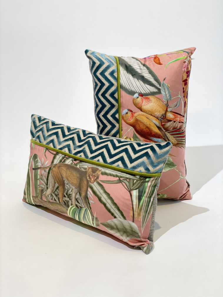 כריות נוי ג'ונגל בעיצוב מון סטודיו רוז