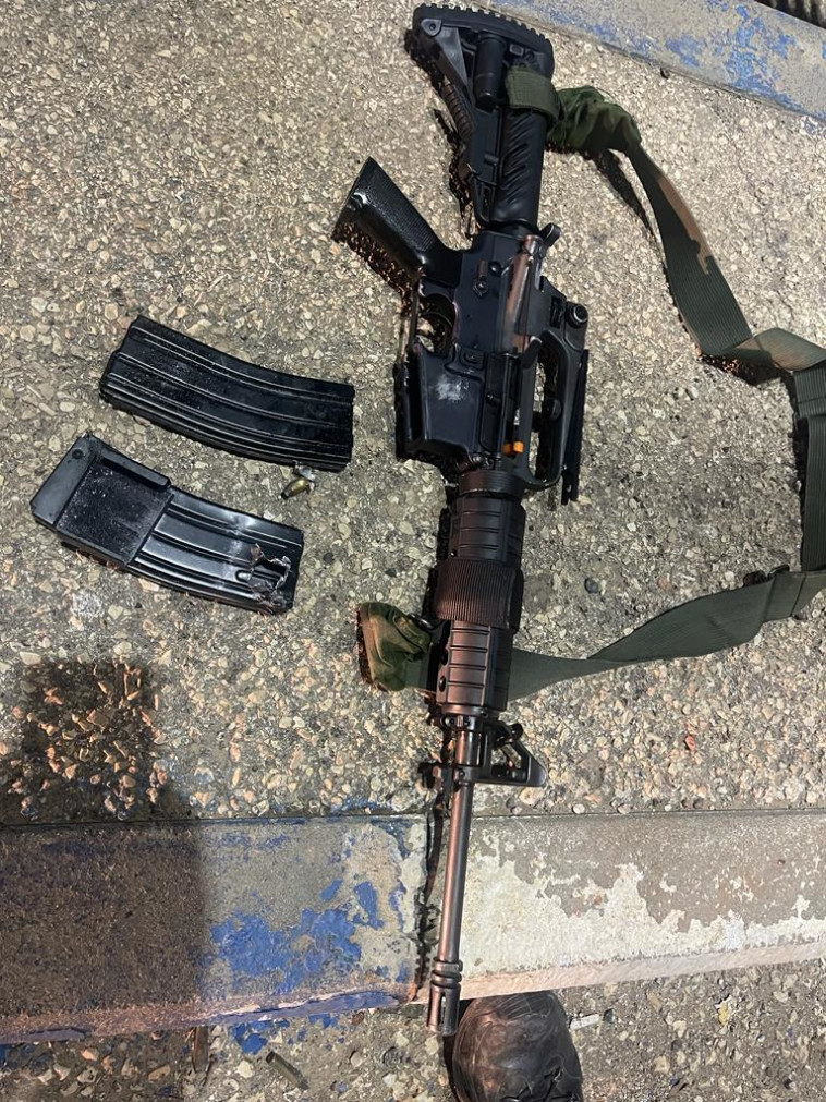 הנשק שנתפס בפעילות כוחות מג''ב בג'נין