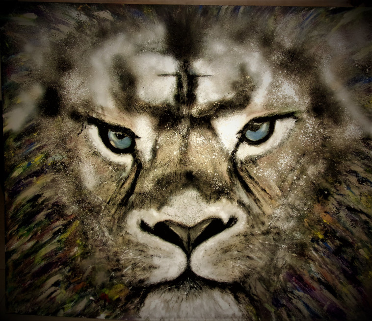 ציור האריה של שירלי אך (צילום: פרטי)