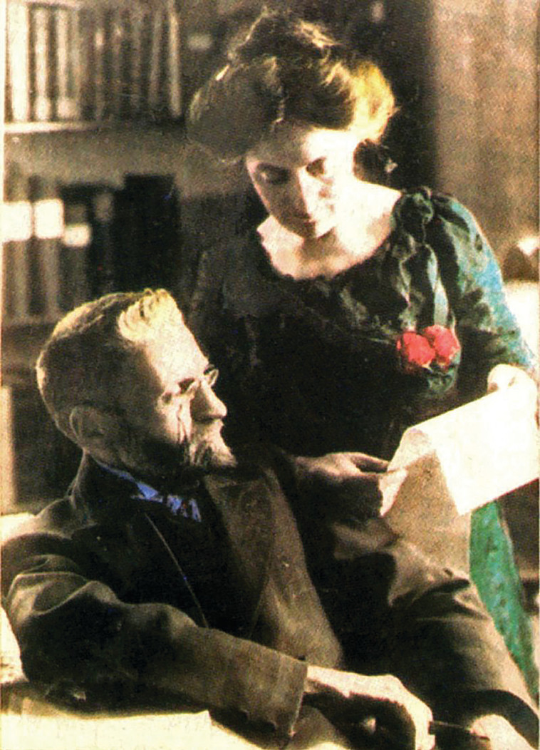 אליעזר בן יהודה ואשתו  