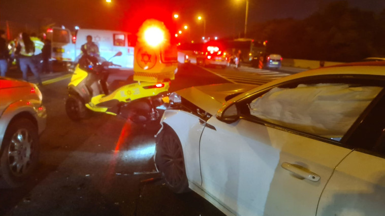 זירת התאונה הקשה סמוך לראשון לציון 