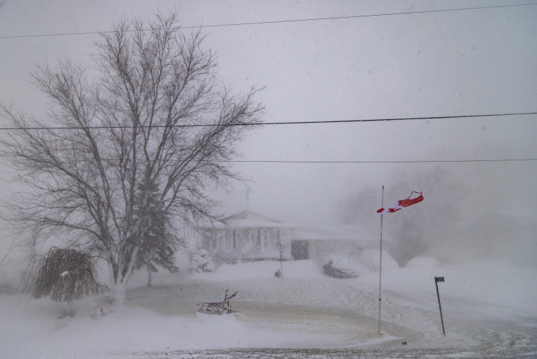 שלג בקנדה (צילום: רויטרס)
