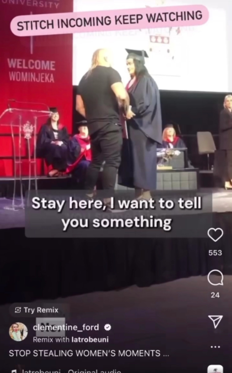 הציע לה נישואין בעיצומו של טקס חלוקת התארים