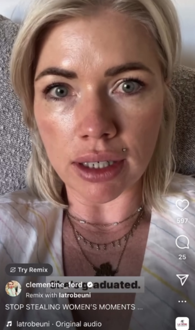 פורד, ביקשה מגברים להפסיק לגנוב לנשים את הרגעים שלהן